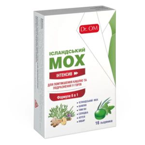 ИСЛАНД.МОХ ИНТЕНСИВ ЛЕДЕНЦЫ DR.OM №16 МЯТА ЭВКАЛИПТ  1009