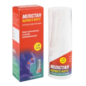 Мілістан Фаринго Форте спрей для ротової порожнини 3 мг/мл флакон 25 мл