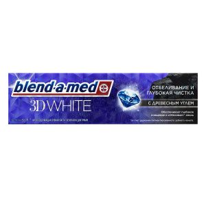 Зубна паста Blend-a-med 3D White з деревним вугіллям 100 мл