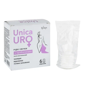 Средство для интимной гигиены профилактичное Жидкие свечи с пробиотиками UnicaUro 9 мл №6