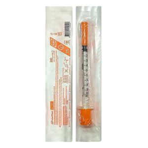 Шприц инсулиновый MedPlast 0,5 мл U-100 с иглой 29G (0,33 х 12,7 мм) №1