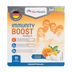 НатХелс Устойчивый иммунитет Фемили таблетки для рассасывания №20