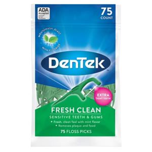 ДЕНТЕК DENTEK ФЛОСС ЗУБОНИТКИ ФРЕШ №75  2575