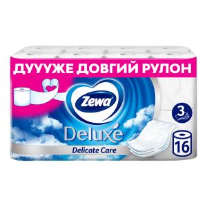 БУМАГА ТУАЛ.  ZEWA DELUXE БЕЛАЯ №16 3321