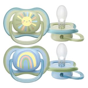 Пустышка ортодонтическая силиконовая Philips Avent SCF 085/58 Ultra Air 0-6 месяцев №2