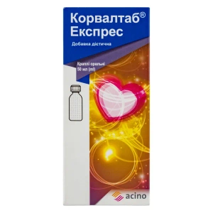 Корвалтаб Експрес краплі оральні флакон 50 мл