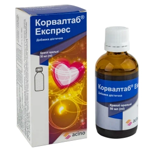 Корвалтаб Експрес краплі оральні флакон 50 мл