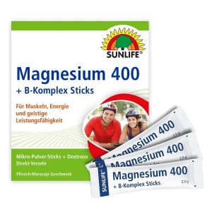 САНЛАЙФ ВИТАМИНЫ SUNLIFE MAGNESIUM 400 + B-KOMPLEX ПОР.СТИК №20