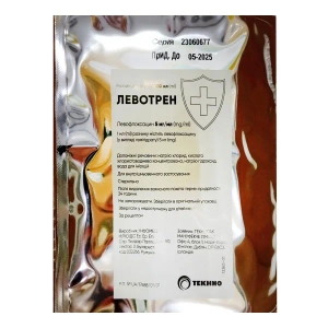 Левотрен раствор для инфузий 5 мг/мл пакет 100 мл №10