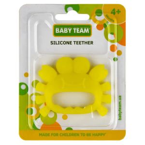 Прорізувач для зубів Baby Team 4008 силіконовий морські мешканці