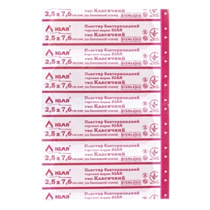 ПЛАСТЫРЬ БАКТ. 2,5 Х 7,6 ЭЛАСТИК №100  6622