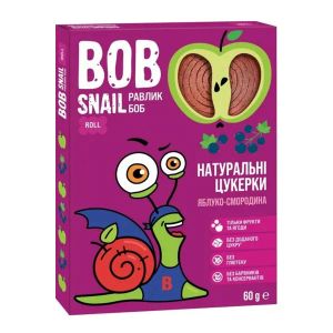 КОНФЕТЫ ФРУКТОВЫЕ БЕЗ САХАРА УЛИТКА БОБ ЯБЛОКО СМОРОДИНА 60Г 5435