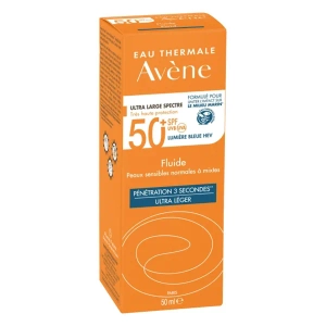 Сонцезахисний флюїд Avene SPF50+ для чутливої шкіри 50 мл