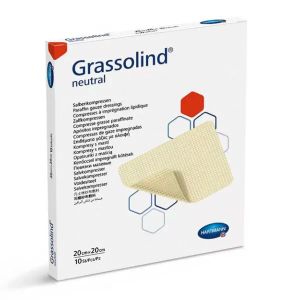 Повязка атравматическая мазевая Grassolind neutral 20 см х 20 см №10