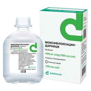 Моксифлоксацин-Дарниця розчин для інфузій 400 мг/250 мл флакон 250 мл