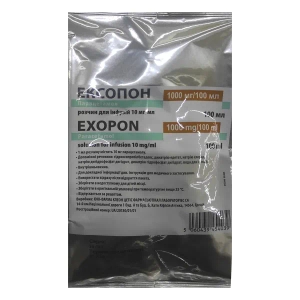 Ексопон розчин для інфузій 10 мг/мл контейнер 100 мл №12