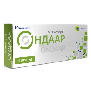 Ондаар таблетки, що диспергуються в ротовій порожнині 4 мг №10