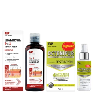 ЭЛЬФА ФАРМ ОКТЕНИФУР ПР/ПЕРХОТИ ШАМП. 200МЛ + ЛОСЬОН 100МЛ  09510