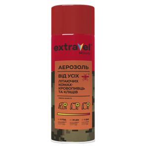 EXTRAVEL МИЛИТАРИ АЭРОЗОЛЬ 125МЛ ОТ ВСЕХ ЛЕТАЮЩИХ НАСЕКОМЫХ И КЛЕЩЕЙ  1729