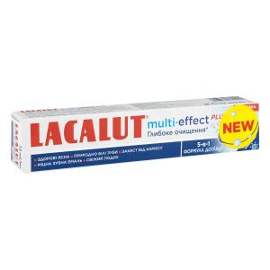 Зубная паста Lacalut Multi-effect Plus Лакалут Мульти-эффект плюс глубокая очистка 75 мл
