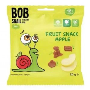 Снек фруктовый Улитка Боб Bob Snail яблоко 20 г