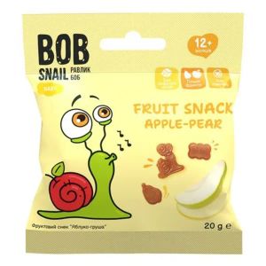 Снек фруктовый Улитка Боб Bob Snail яблоко-груша 20 г