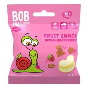 Снек фруктовый Улитка Боб Bob Snail яблоко-малина 20 г