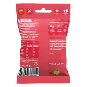 Снек фруктовый Улитка Боб Bob Snail яблоко-клубника 40 г
