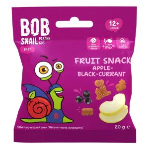 Снек фруктовый Улитка Боб Bob Snail черная смородина 20 г