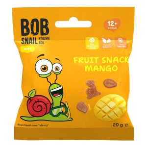 Снек фруктовый Улитка Боб Bob Snail манго 20 г