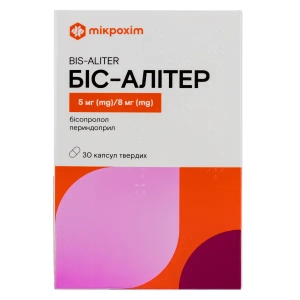 Біс-Алітер капсули 5 мг + 8 мг блістер №30