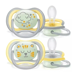 Пустушка силіконова Philips Avent SCF376/01 Ultra Air Нічна з 18 місяців №2