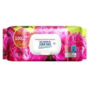 САЛФЕТКИ ВЛ. PURE FRESH GLAMОUR №120 С КЛАПАНОМ  1154