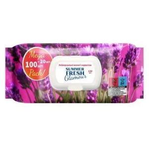 САЛФЕТКИ ВЛ. PURE FRESH GLAMОUR №120 С КЛАПАНОМ  1154