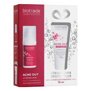 БИОТРЕЙД ACNE OUT НАБОР КРЕМ АКТИВНОДЕЙСТ. ПРОТИВ УГРЕЙ 30МЛ+ГЕЛЬ50МЛ  2420