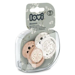 Пустушка силіконова динамічна Lovi Trends 22/921 для дівчинки бежева №2