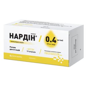 Нардин раствор для инъекций 4000 анти-Ха МЕ шприц 0,4 мл №10