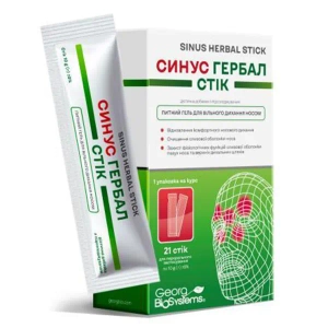 Синус Гербал питьевой гель для свободного дыхания носом в стиках по 10 г №21