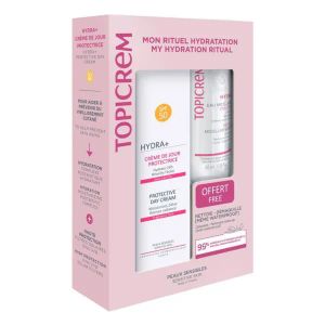 ТОПИКРЕМ НАБОР HYDRA+ ЗАЩ.ДНЕВ.КРЕМ SPF50 40МЛ + НЕЖ.МИЦ.ВОДА 40МЛ  5201