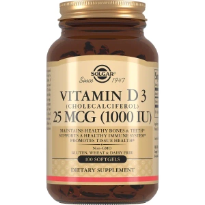 Solgar Витамин Д3 1000 МЕ капсулы №100