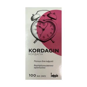 Кордагін розчин для інфузій 42 мг/мл пляшка 100 мл №1