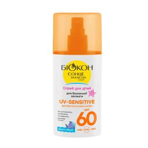 Спрей для детей для безопасного загара UV-Sensitive SPF 60 для фоточувствительной кожи 90 мл