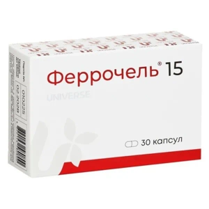 ФЕРРОЧЕЛЬ 15 КАПС. 300МГ №30