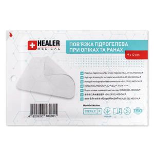 ХИЛЕР HEALER ПОВЯЗКА ГИДРОГЕЛЬ НА ЛИЦО ДЛЯ  РАН И ОЖОГОВ №1  0849