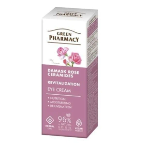 Крем для кожи вокруг глаз Green Pharmacy Дамасская роза + керамиды 15 мл