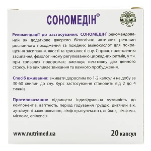 СОНОМЕДИН КАПС, 250МГ №10