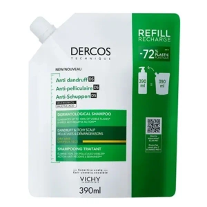 VICHY 2847 ДЕРКОС ШАМП. П/ПЕРХОТИ УСИЛЕН. ДЕЙСТВ. Д/СУХИХ ВОЛОС 390 МЛ ДОЙ-ПАК