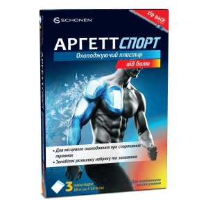 АРГЕТТ СПОРТ  ПЛАСТЫРЬ ОХЛАЖДАЮЩИЙ ОТ БОЛИ 10Х14СМ №3