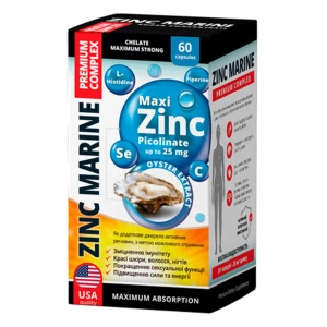 ЦИНК МОРСКОЙ ПРЕМИУМ КОМПЛЕКС КАПС. №60  0055