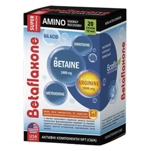 БЕТАФЛАКСОН АМИНОКИСЛОТНЫЙ КОМПЛЕКС СТИК 12 МЛ №20